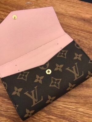 Louis Vuitton Replica Pallas Canvas Wallet Monogram Canvas M64072 Pink