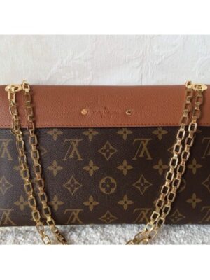 Louis Vuitton Replica Pallas Chain Flap Bag in havane