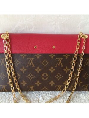 Louis Vuitton Replica Pallas Chain Flap Bag red flap