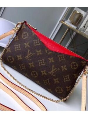 Louis Vuitton Replica Pallas Clutch on Chain M41638 Red 2017