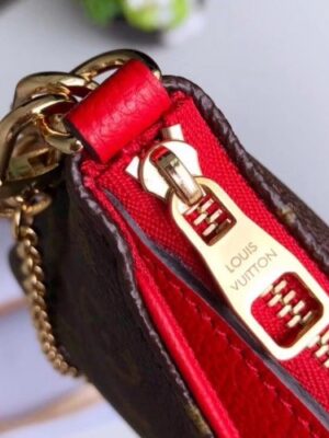 Louis Vuitton Replica Pallas Clutch on Chain M41638 Red 2017