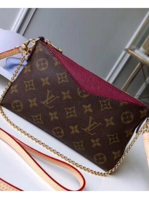 Louis Vuitton Replica Pallas Clutch on Chain M44037 Fuchsia 2017