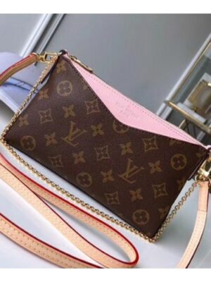 Louis Vuitton Replica Pallas Clutch on Chain M44037 Pink 2017