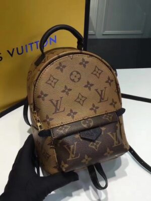 Louis Vuitton Replica Palm Monogram Canvas Mini Backpack M41562 Brown 2017