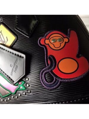 Louis Vuitton Replica Patches Stickers Epi Alma BB Bag M52481 Black 2019