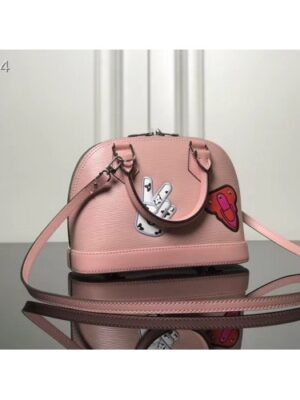 Louis Vuitton Replica Patches Stickers Epi Alma BB Bag M52481 Pink 2019