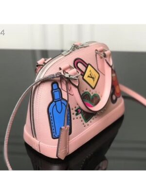 Louis Vuitton Replica Patches Stickers Epi Alma BB Bag M52481 Pink 2019