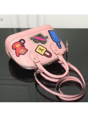 Louis Vuitton Replica Patches Stickers Epi Alma BB Bag M52481 Pink 2019