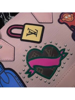 Louis Vuitton Replica Patches Stickers Epi Alma BB Bag M52481 Pink 2019