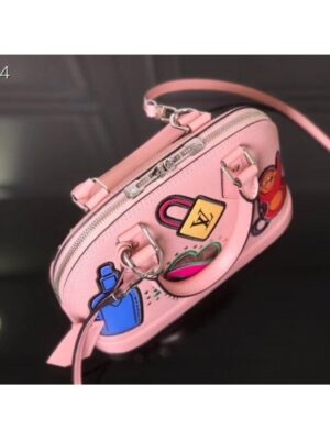 Louis Vuitton Replica Patches Stickers Epi Alma BB Bag M52481 Pink 2019