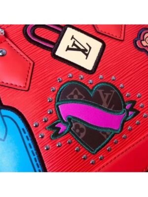 Louis Vuitton Replica Patches Stickers Epi Alma BB Bag M52481 Red 2019