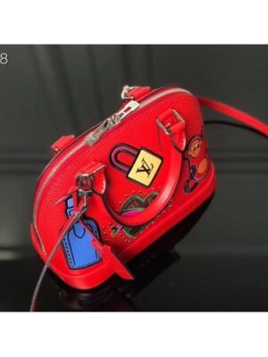 Louis Vuitton Replica Patches Stickers Epi Alma BB Bag M52481 Red 2019