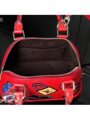 Louis Vuitton Replica Patches Stickers Epi Alma BB Bag M52481 Red 2019