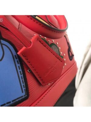 Louis Vuitton Replica Patches Stickers Epi Alma BB Bag M52481 Red 2019