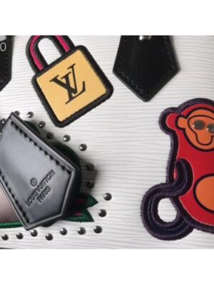 Louis Vuitton Replica Patches Stickers Epi Alma BB Bag M52481 White 2019