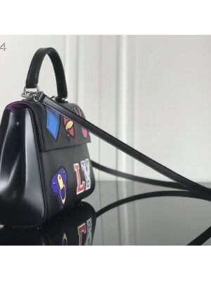 Louis Vuitton Replica Patches Stickers Epi Cluny BB Bag M52484 Black 2019