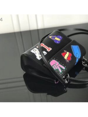 Louis Vuitton Replica Patches Stickers Epi Cluny BB Bag M52484 Black 2019