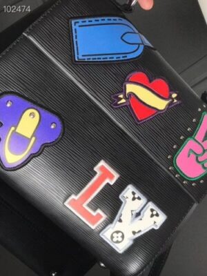 Louis Vuitton Replica Patches Stickers Epi Cluny BB Bag M52484 Black 2019