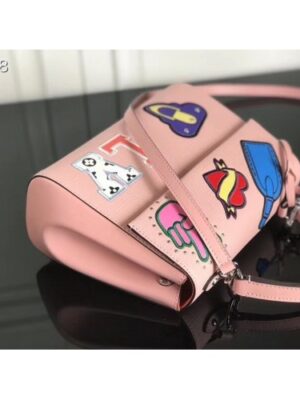 Louis Vuitton Replica Patches Stickers Epi Cluny BB Bag M52484 Pink 2019