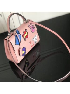 Louis Vuitton Replica Patches Stickers Epi Cluny BB Bag M52484 Pink 2019