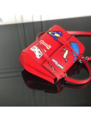 Louis Vuitton Replica Patches Stickers Epi Cluny BB Bag M52484 Red 2019