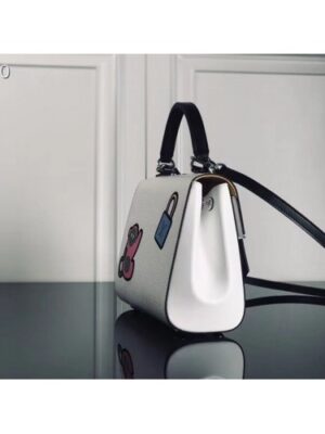 Louis Vuitton Replica Patches Stickers Epi Cluny BB Bag M52484 White 2019