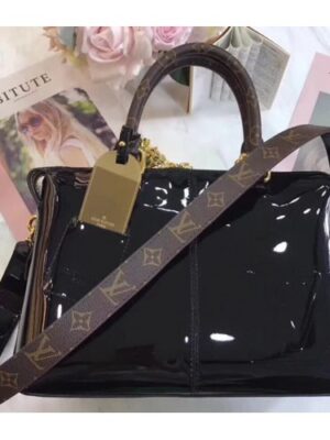 Louis Vuitton Replica Patent Calf Leather Tote Miroir Bag M54626 Noir 2018