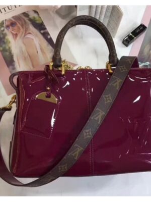 Louis Vuitton Replica Patent Calf Leather Tote Miroir Bag M54640 Fuchsia 2018