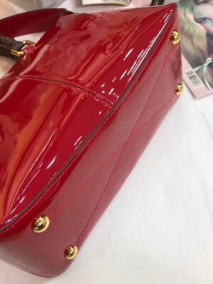 Louis Vuitton Replica Patent Calf Leather Tote Miroir Bag M54640 Red 2018