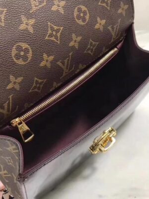 Louis Vuitton Replica Patent Leather Monogram Canvas Cherrywood Bag Amarante 2018