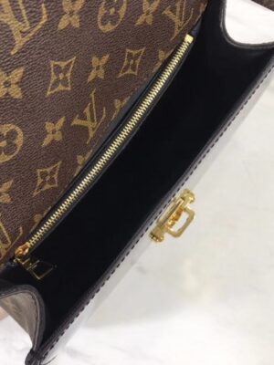 Louis Vuitton Replica Patent Leather Monogram Canvas Cherrywood Bag M53353 Noir 2018