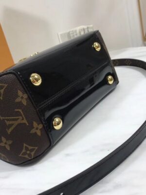 Louis Vuitton Replica Patent Leather Monogram Canvas Cherrywood Bag M53353 Noir 2018