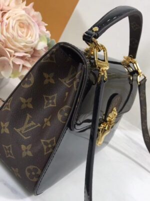 Louis Vuitton Replica Patent Leather Monogram Canvas Cherrywood Bag M53353 Noir 2018