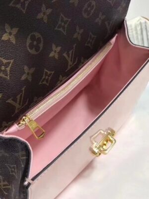 Louis Vuitton Replica Patent Leather Monogram Canvas Cherrywood Bag M53355 Rose Ballerine 2018