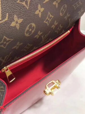 Louis Vuitton Replica Patent Leather Monogram Canvas Cherrywood Bag Red 2018