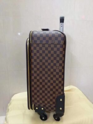 Louis Vuitton Replica Pégase Légère 58 Damier Ebene Canvas Business Rolling Luggage Coffee