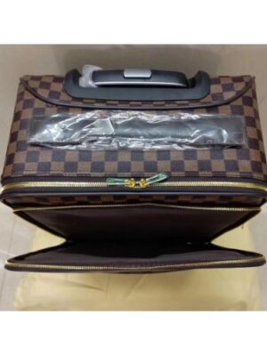 Louis Vuitton Replica Pégase Légère 58 Damier Ebene Canvas Business Rolling Luggage Coffee