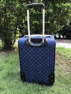 Louis Vuitton Replica Pégase Légère 58 Monogram Canvas Business Rolling Luggage 23251 Blue