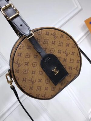 Louis Vuitton Replica Petite Boite Chapeau Bag M43510 Reverse Canvas 2017