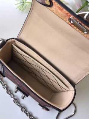 Louis Vuitton Replica Petite Malle Mini Box Clutch/Bag Charm Monogram