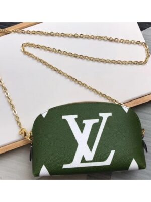 Louis Vuitton Replica Pochette Cosmetique Cosme XL Bag with Chain M67693 Khaki