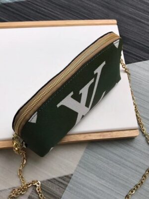 Louis Vuitton Replica Pochette Cosmetique Cosme XL Bag with Chain M67693 Khaki