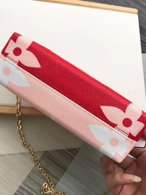 Louis Vuitton Replica Pochette Cosmetique Cosme XL Bag with Chain M67694 Rouge