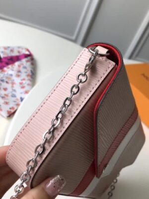 Louis Vuitton Replica Pochette Félicie Chain Pouch M62982 Pink Epi leather 2018