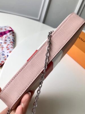 Louis Vuitton Replica Pochette Félicie Chain Pouch M62982 Pink Epi leather 2018