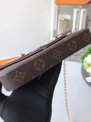 Louis Vuitton Replica Pochette Felicie Chain Wallet in Monogram Canvas M67248