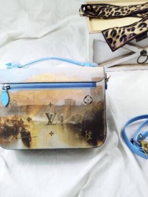 Louis Vuitton Replica Pochette Metis Messenger Bag M53503 Blue/Gold 2018