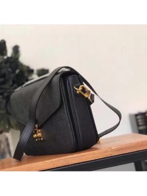 Louis Vuitton Replica Pochette Metis Monogram Empreinte Leather Bag M41487 Noir