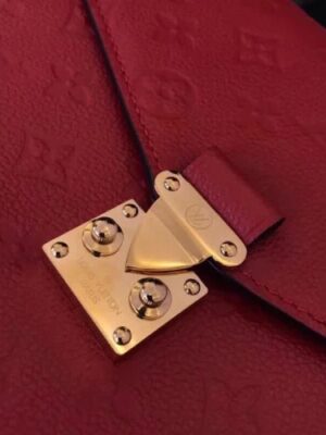 Louis Vuitton Replica Pochette Metis Monogram Empreinte Leather Bag M41488 Red