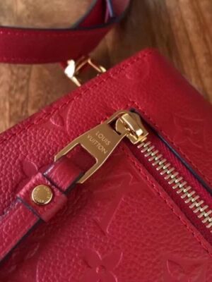 Louis Vuitton Replica Pochette Metis Monogram Empreinte Leather Bag M41488 Red